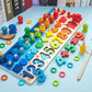 Ensemble complet du puzzle éducatif avec chiffres et formes