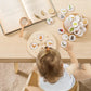 Puzzle en bois montrant le cycle de vie des plantes