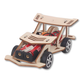 Voiture de course en bois avec détails de construction DIY