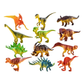 Ensemble de 12 pièces de dinosaures aléatoires pour le jeu