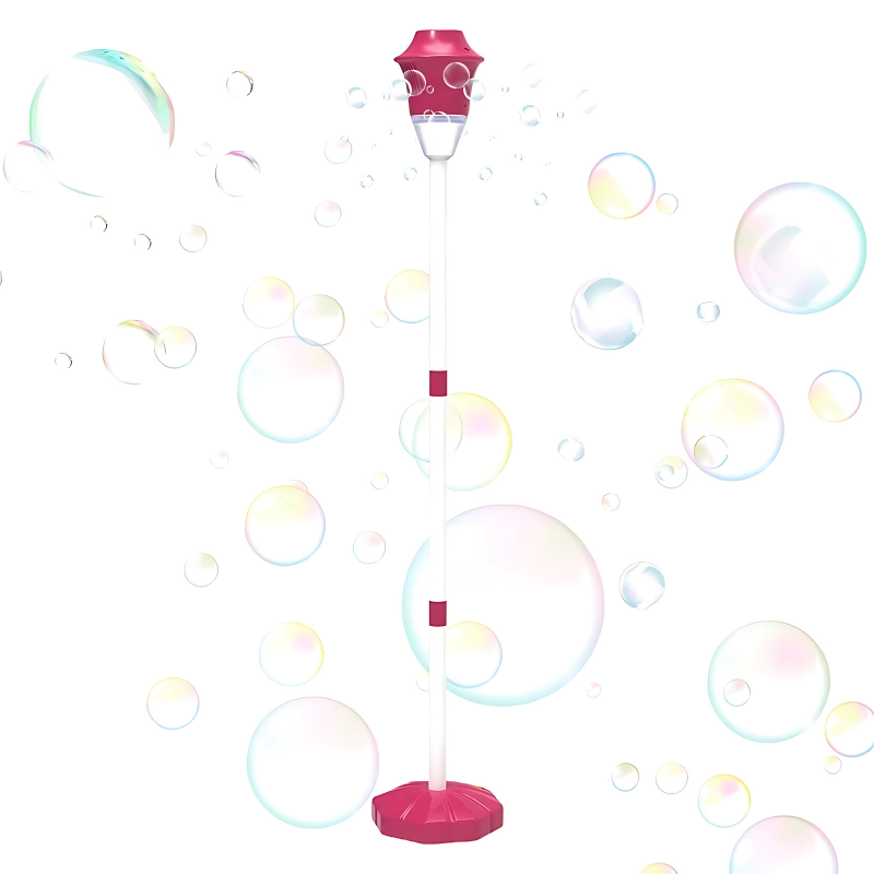Machine à bulles lumineuses en version rouge