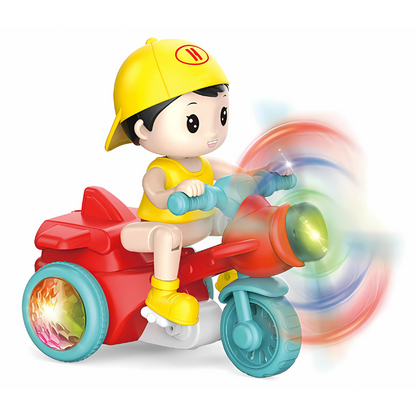 Vélo électrique rouge adapté aux jeunes enfants