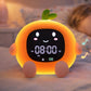 Réveil veilleuse en forme d'orange avec écran LED allumé