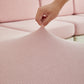 Housse rose extensible, s'adapte à différentes tailles de coussins