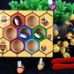 Enfant jouant avec le jeu d'abeilles en bois