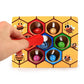 Vue d'ensemble du jeu avec abeilles et ruche
