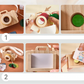 Appareil photo en bois pour enfants avec boutons colorés