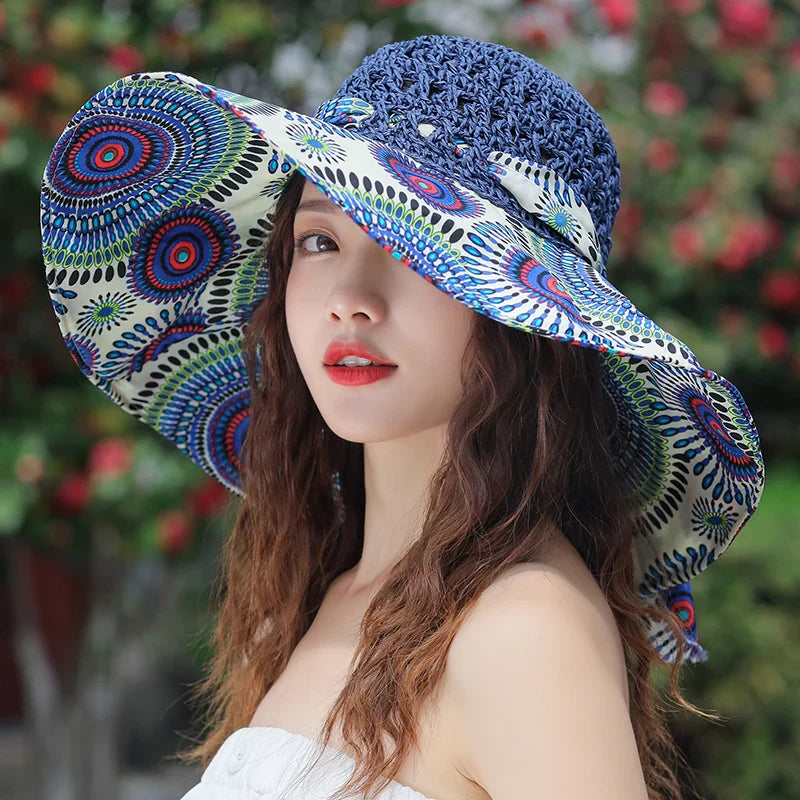 Personne portant un chapeau de paille en extérieur