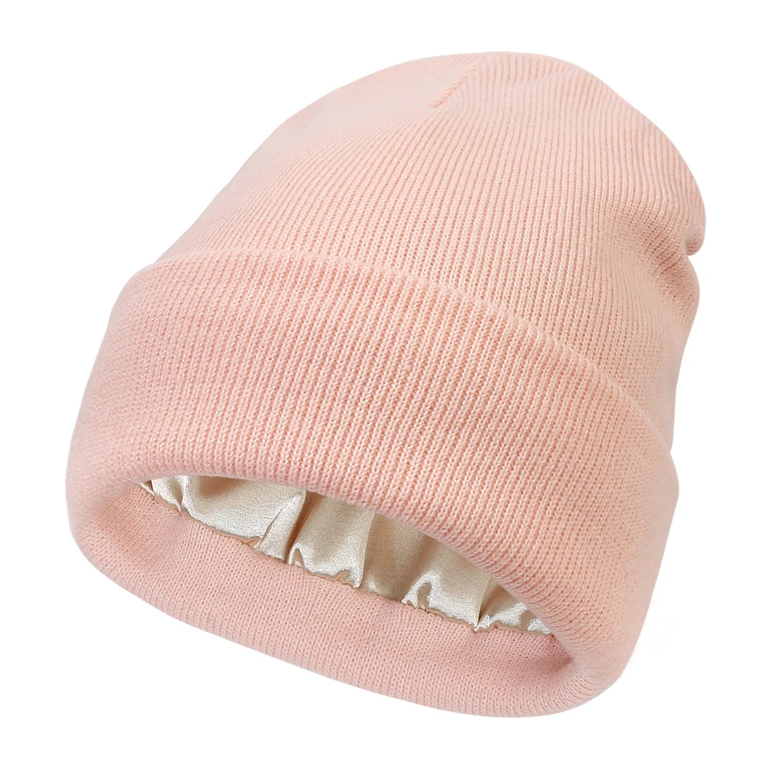 Homme portant un bonnet en satin, vue de profil
