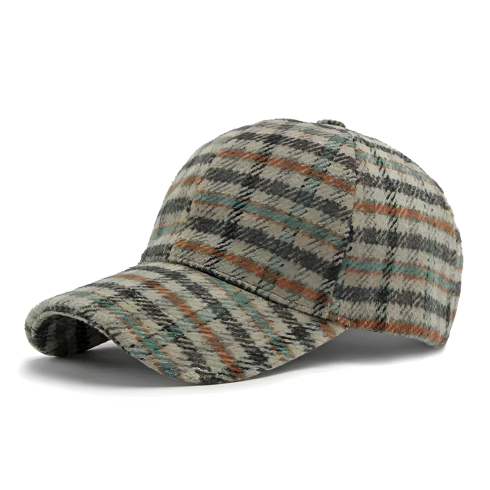 Casquette écossaise montrant sa doublure intérieure respirante