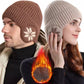 Bonnet hiver avec motif nordique et protège-oreilles