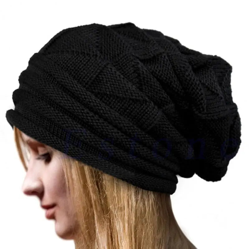 Bonnet d'hiver avec motif torsadé moderne