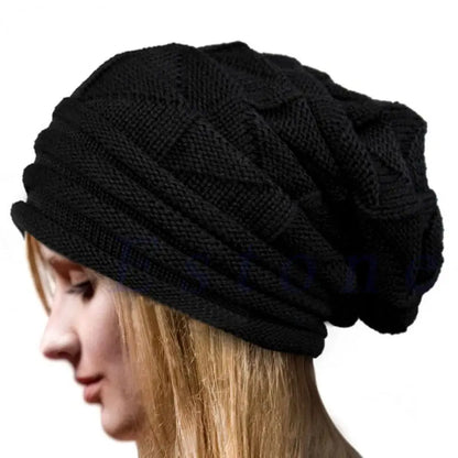 Bonnet d'hiver avec motif torsadé moderne