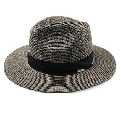 Vue arrière du chapeau Panama, structure soignée