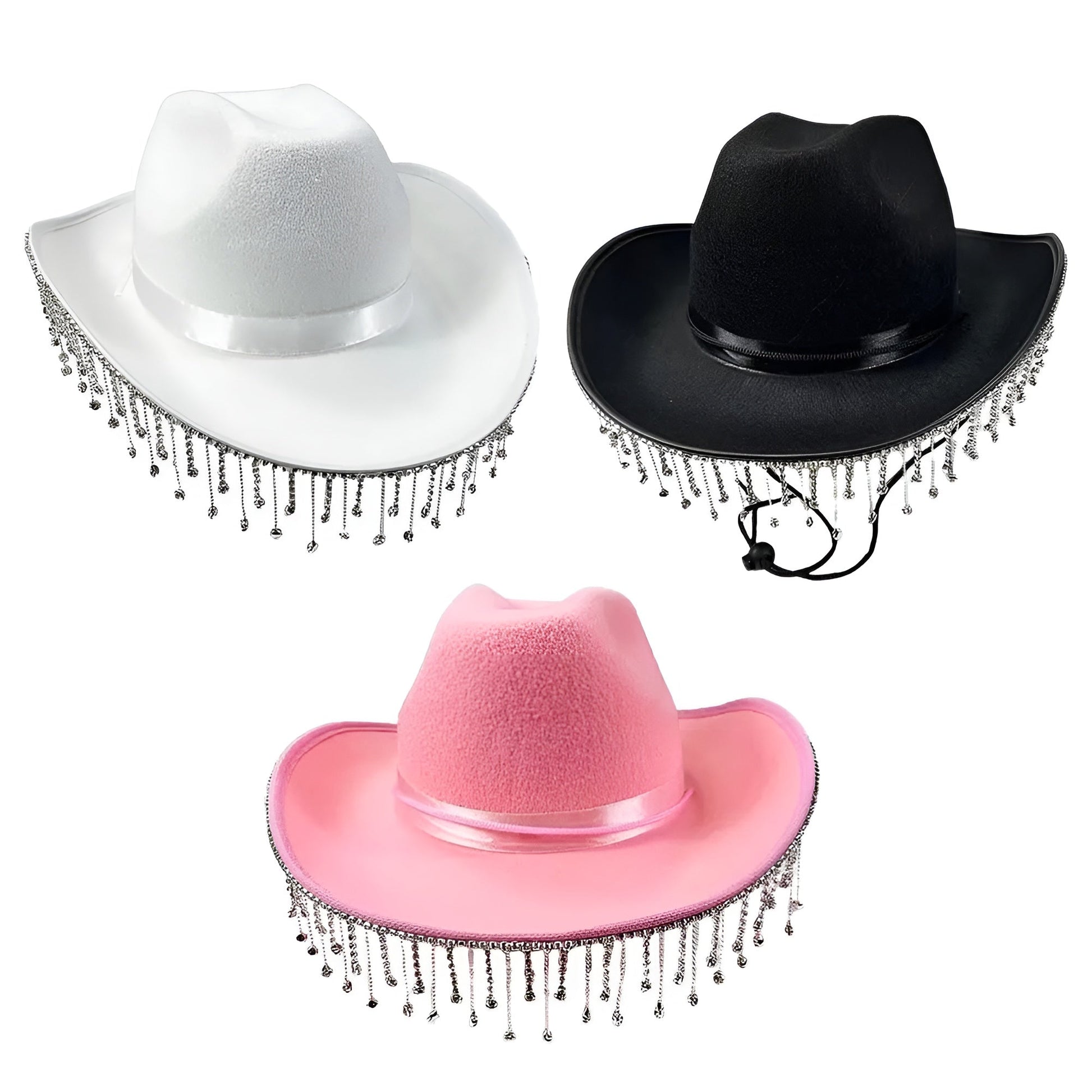 Chapeau cowboy avec texture cuir et bordure