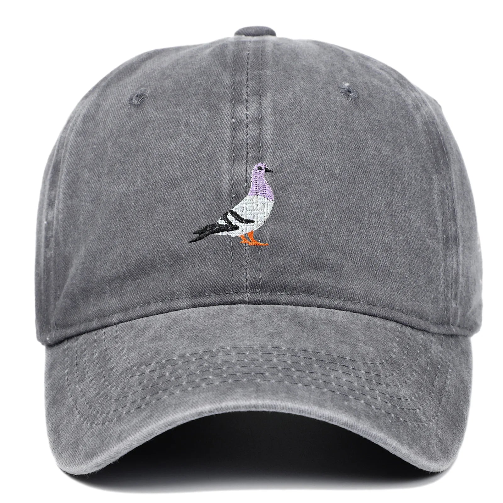 Casquette tendance avec broderie oiseau sur le devant