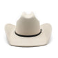 Gros plan sur la texture du cuir d'un chapeau cowboy