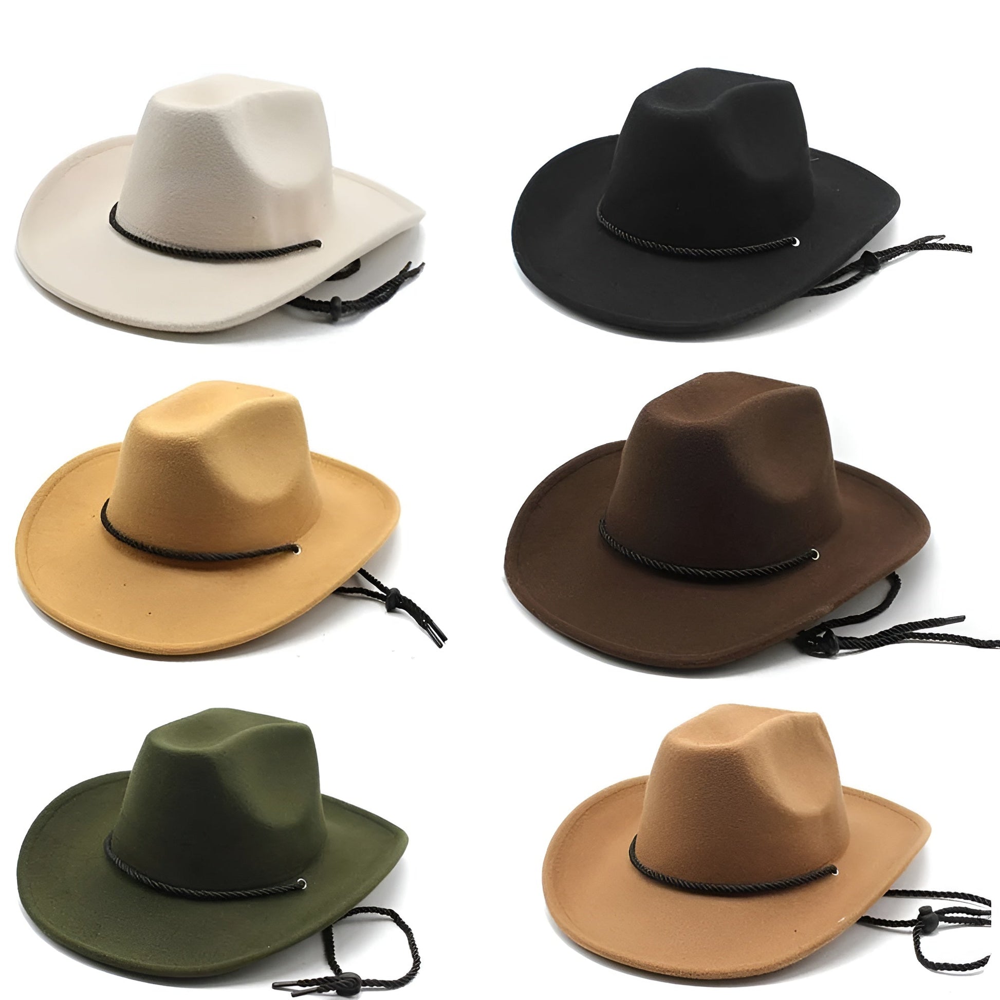 Chapeau cowboy posé sur une surface en bois