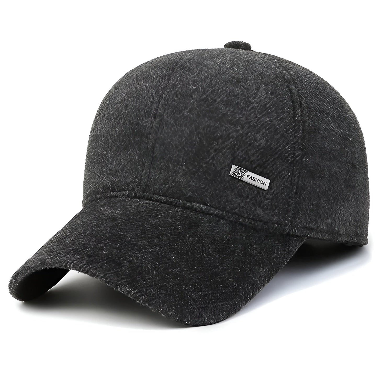 Détail du tissu texturé en coton doux de la casquette