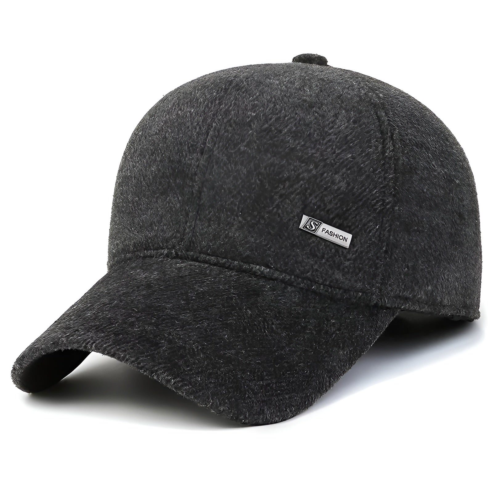 Détail du tissu texturé en coton doux de la casquette