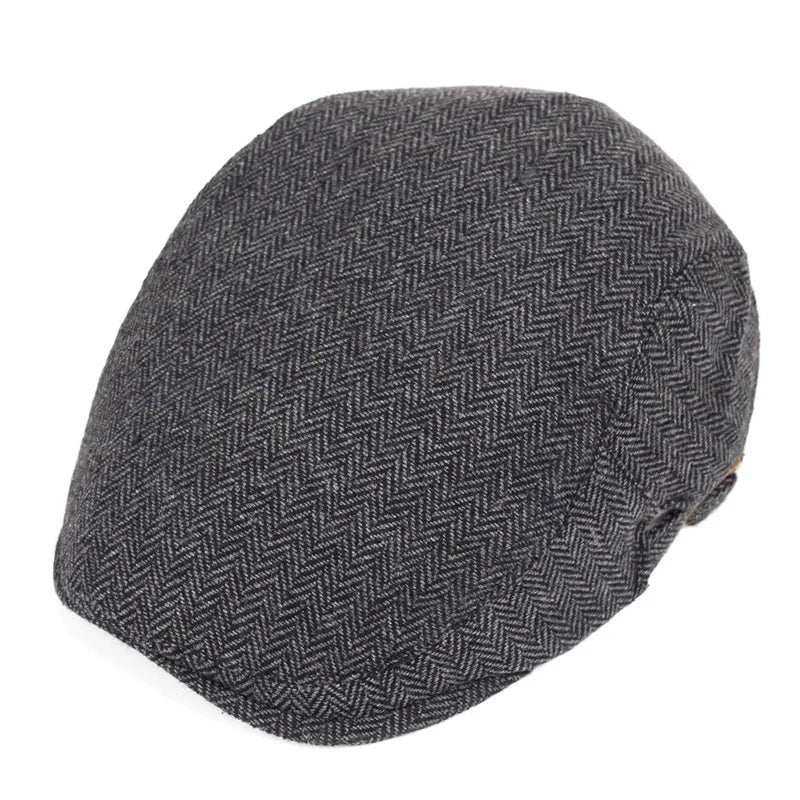 Silhouette masculine élégante avec béret moderne
