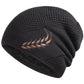 Texture du tricot doux du bonnet en gros plan