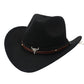 Intérieur d'un chapeau cowboy montrant la doublure