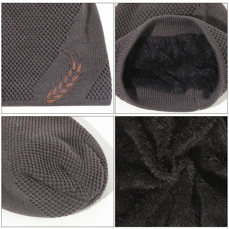 Homme portant un bonnet long, style urbain chic