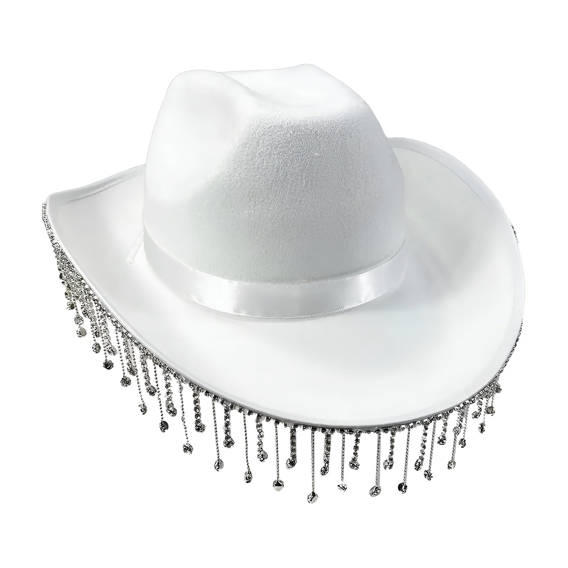 Chapeau cowboy en cuir vu de dessus