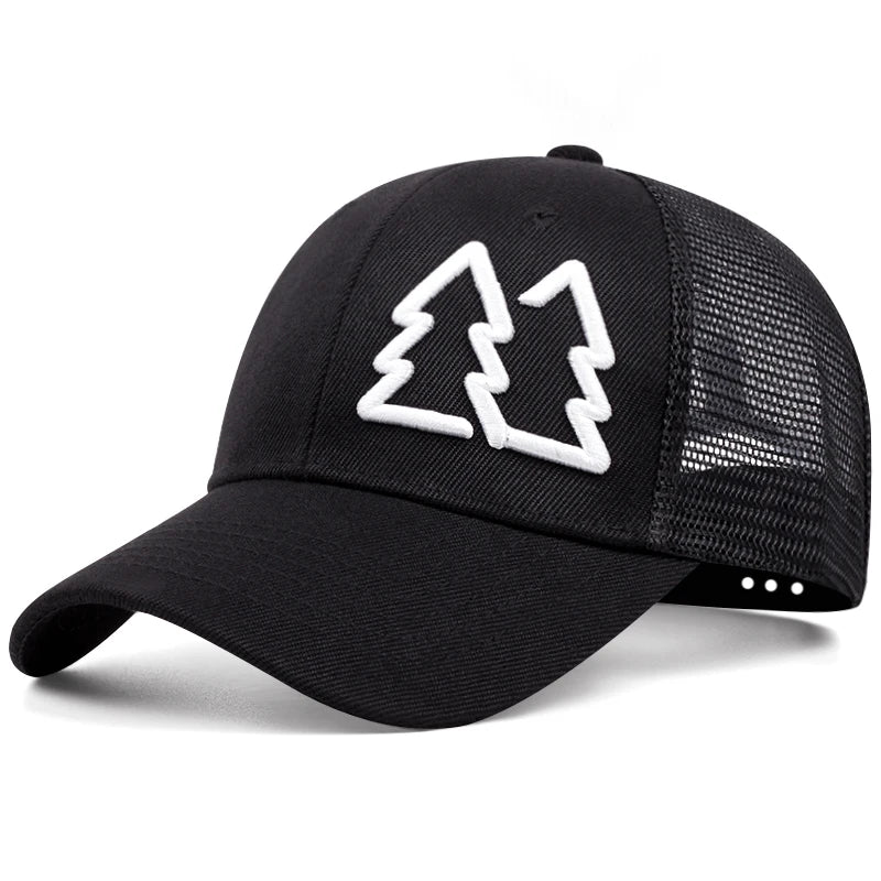 Vue arrière de la casquette avec dos en maille respirante