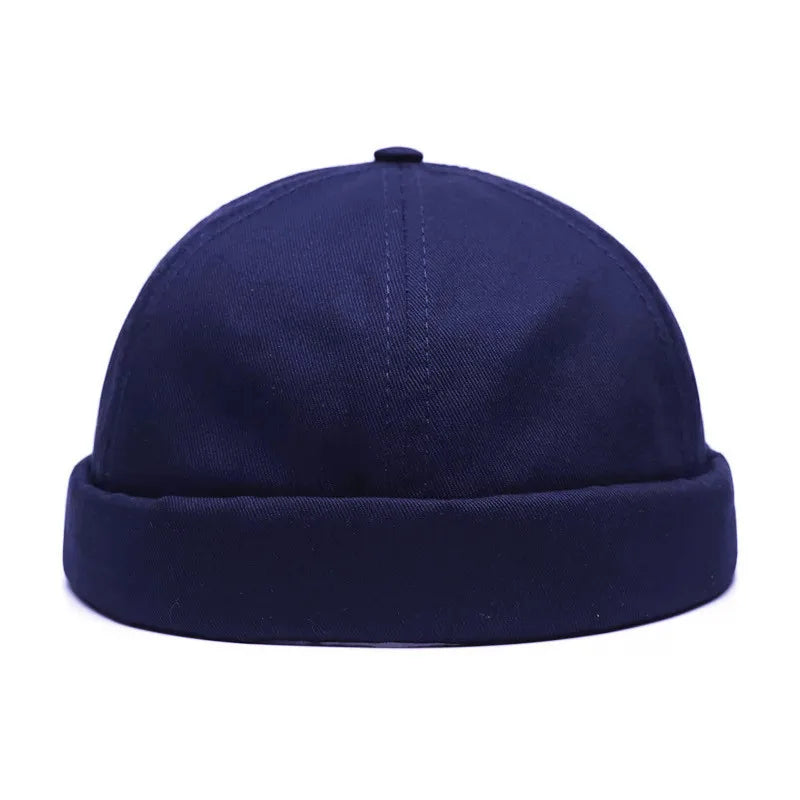 Bonnet docker en tissu léger, couleur kaki