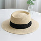 Chapeau canotier avec structure rigide, vue de dessus