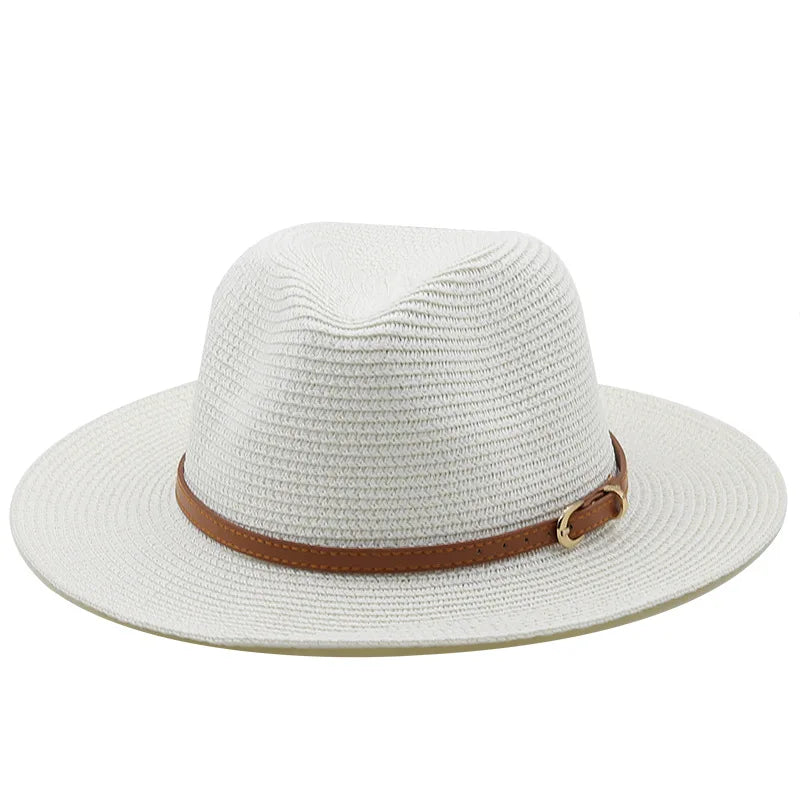 Gros plan sur le tissage fin d'un chapeau Panama