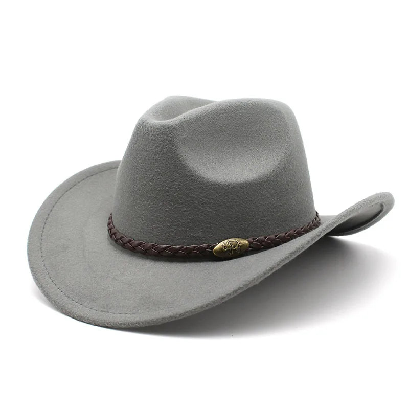 Chapeau cowboy en cuir avec texture détaillée
