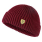 Détail de la texture côtelée du bonnet en gros plan