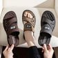 Sandales homme avec design croisé et semelle souple