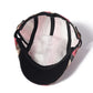 Détail des rayures et texture du béret en coton