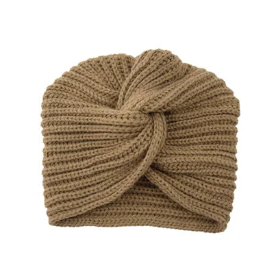 Bonnet turban en laine, style rétro et moderne combiné