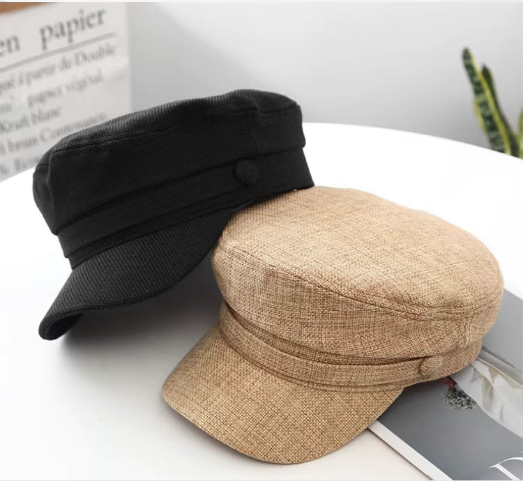 Gros plan sur la texture du béret en coton