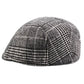 Béret classique avec motif pied-de-poule, vue frontale
