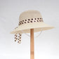 Chapeau de paille ajustable, vue de profil