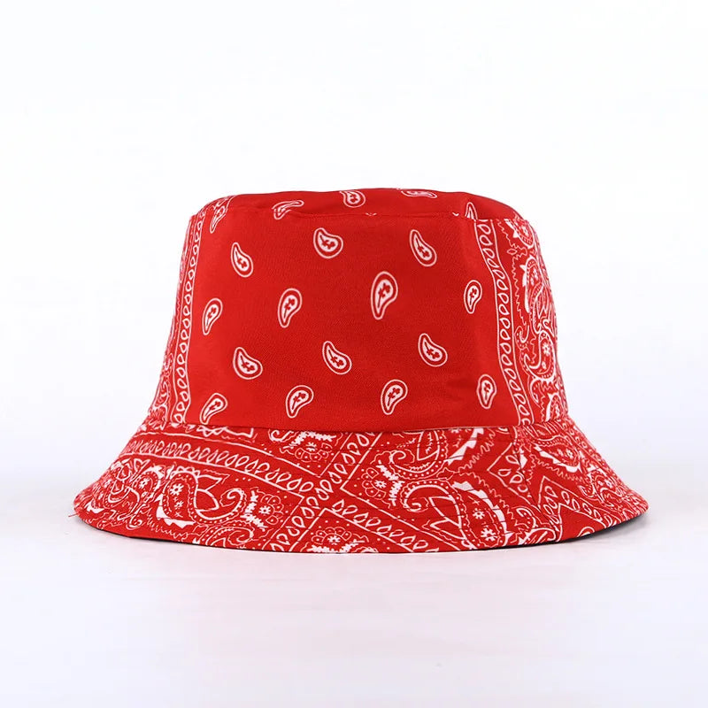 Bob imprimé bandana, couleur turquoise, vue latérale