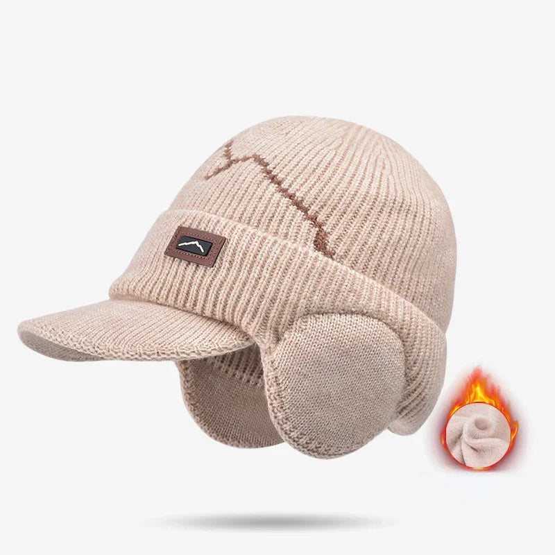 Vue arrière du bonnet montrant les protège-oreilles intégrés