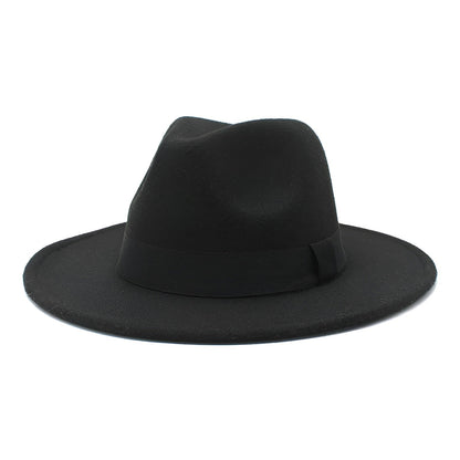 Chapeau en coton blanc avec bandeau coloré
