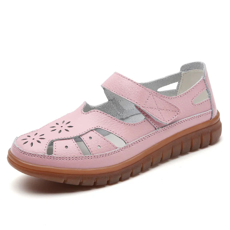 Détail du design ajouré permettant une bonne aération du pied