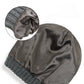 Vue rapprochée de la maille torsadée du bonnet