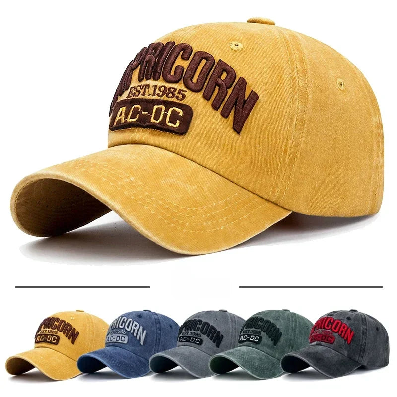 Vue arrière de la casquette avec boucle métallique réglable