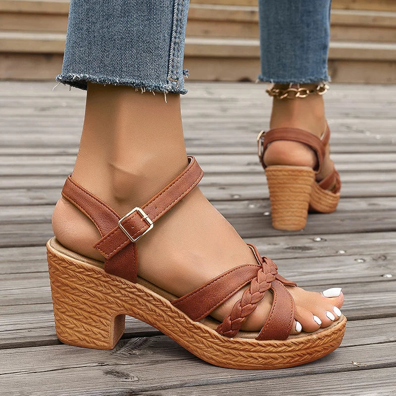 Sandales Compensées Femme s594448602df4484aa61325076a1f1059c vue de face