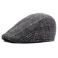 Casquette plate à motif, style sophistiqué