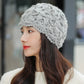 Bonnet féminin en laine, style rétro et romantique